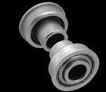 This is the least expensive bearing option, but also results in a higher rolling resistance.