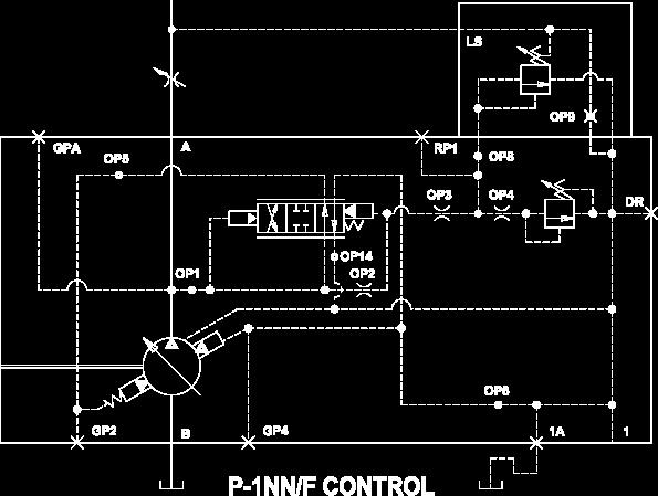 Single Pressure Compensator P-1NN/F w/load Sense Maintains a constant flow rate for a given flow control valve setting regardless of