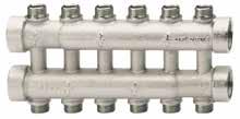 885 TEC DUAL DISTRIBUTION MANIFOLD, /2 MALE OUTLETS, CONICAL SEAT SIZE PRESSURE CODE PACKING 3/4 x 2+2 0bar/45psi 88500340238 /22 3/4 x 4+4 0bar/45psi 88500340438 /26 3/4 x 6+6 0bar/45psi 88500340638