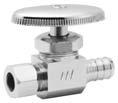 240 29 SUPPLY VALVES - PEX - MULTI-TURN WITH COMPRESSION OUTLET - STRAIGHT 29-1004PX