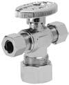 Quarter Turn Supply Valves 26 SUPPLY VALVES - QUARTER TURN - DUAL HANDLE WITH COMPRESSION OUTLET - STRAIGHT 26-1002 26-1010 26-1004 26-1002 3/8 FIP x 3/8 OD Compression 5 200 26-1004 1/2 FIP x 3/8 OD