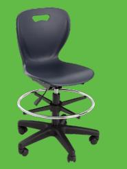 Laboratory Chairs Overall width: 24" overall depth: 24" overall height: 34 1/2" 41 1/2" (adjustable) seat height: 21" 28" (adjustable) back dimension 15 3/4" w x 15 1/4" d Seat dimension: 16" w x 16"
