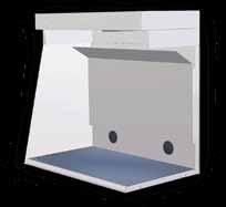 risking exposure from chemical fumes Work Top Spill-retaining work top designed with a recessed