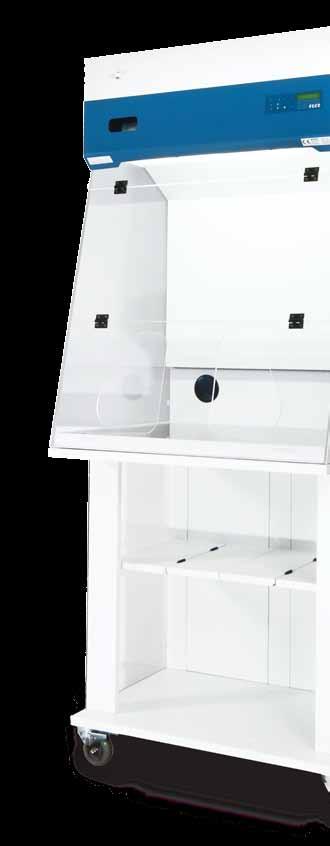 from the work zone Ascent TM Opti Ductless Fume Hood, Model SPD-4A_ Shown with optional MBC-4A0