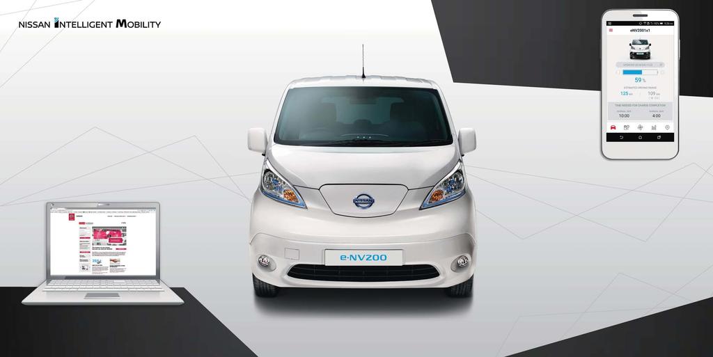 Always stay Connected with your e-nv200 And it will keep you updated as well. For instance, when it sends you a friendly notification to let you know it s finished charging.