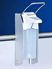 halimed Disinfectant Dispenser Use Capacity/bottles Housing Discharge system Pump and suction tube Dispense volume Holders Models with lock system Available