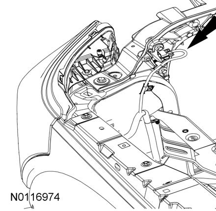 Hood Switch Installation (If Required) 2. Locate the hood switch harness located on the LH side of the upper radiator core support. 3.