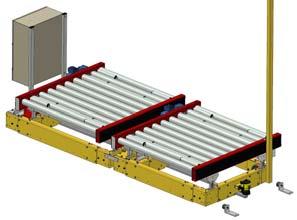 9478-1 6459 5177-2 2 levels of roller conveyors.