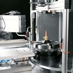 When the machine is started, the production process runs automatically, including process and quality control.
