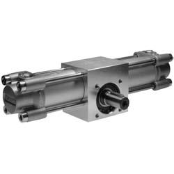 Bosch Rexroth AG Pneumatics Rotary cylinder, Series TRR angle of rotation: 0-60 Ø2-00 mm with magnetic piston double piston with rack cushioning: pneumatically, adjustable Working pressure.