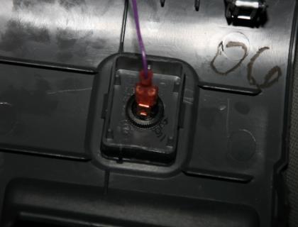 4) Put the other T-tap on black wire to add speed limiter switch later (Figure 1).