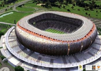 Soccer world cup 2010: stadiums in South