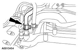 5. Install the thermostat. 6. Install the throttle body adapter gasket and the throttle body adapter. Tighten the bolts in two stages: Stage 1: Tighten the bolts to 9 Nm.