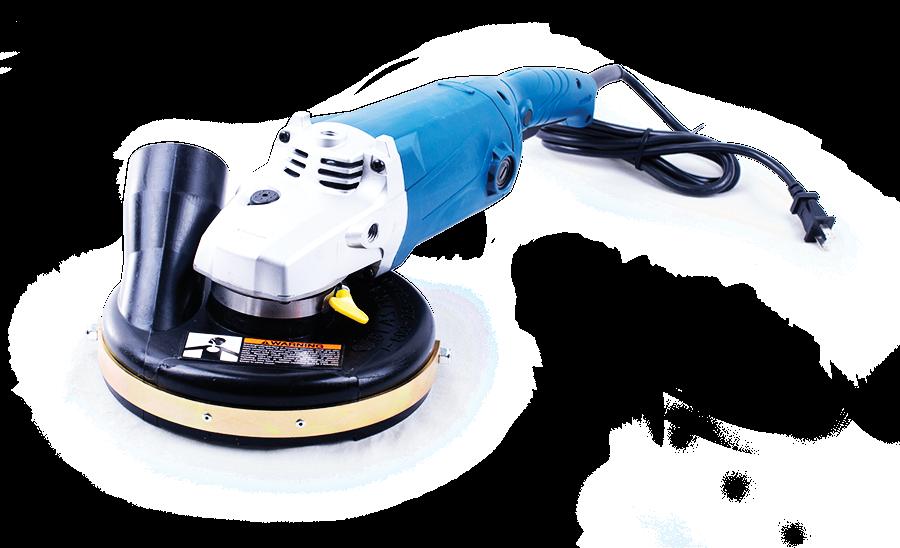 The most efficient edge grinder in the market Operates with 7 handheld grinder (optional) Safer operating Easily connects to a vacuum system Easy