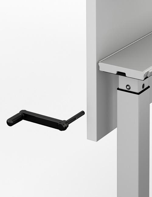 75" REMOVEABLE HANDLE FEATURE Removable Handle Shown in Stored Position. Removable Handle Shown in Use.