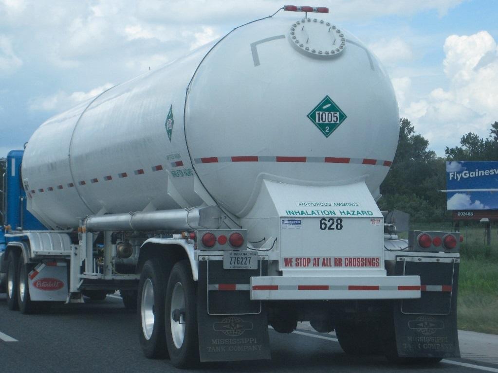 Domestic Anhydrous Ammonia NO HMSP REQUIRED: Anhydrous Ammonia in domestic transportation and described as UN1005 ammonia, anhydrous 2.