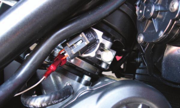 FIG.K TPS 12 Locate the Throttle Position Sensor on the right hand side of the throttle bodies.