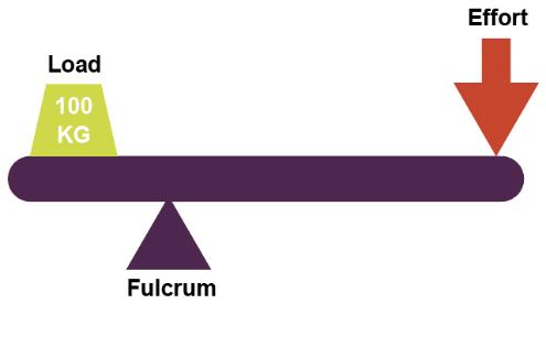 with the fulcrum positioned at any point between What would