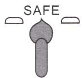 Always set the selector to the Safe position and attach the protective cap.
