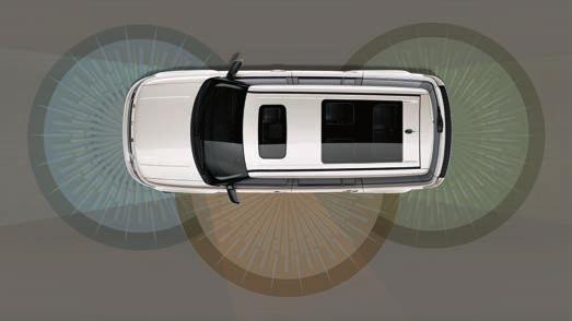 If a potential collision is detected, the system can visually and audibly alert you, and pre-charge the braking system to help provide full responsiveness when you brake.