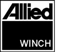 NOTE: For repairs and overhaul, contact your Allied winch dealer. If you maintain your own equipment, a service manual is available for your specific winch.