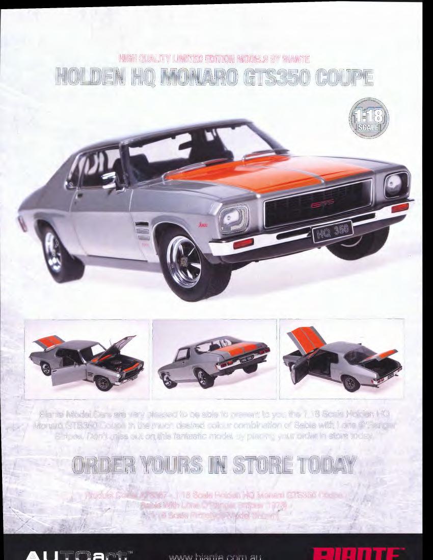 HIGH QUALITY LIMITED EDITION MODELS BY BIANTE HOLDEN HQ MONARO GTS350 COUPE Model