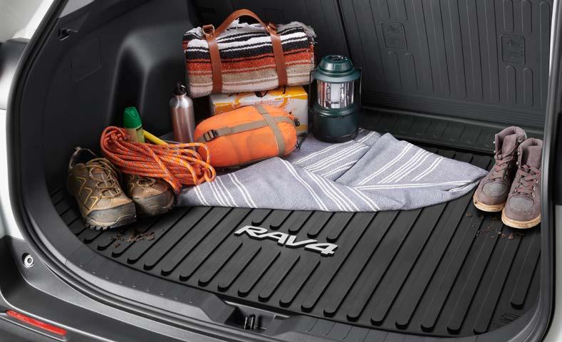 rear liner Liners feature ribbed channels to better hold moisture and a stylish vehicle logo Skid-resistant backing and