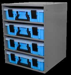 Three different Case Holder options give you the ability to house multiple Portable Parts Cases near