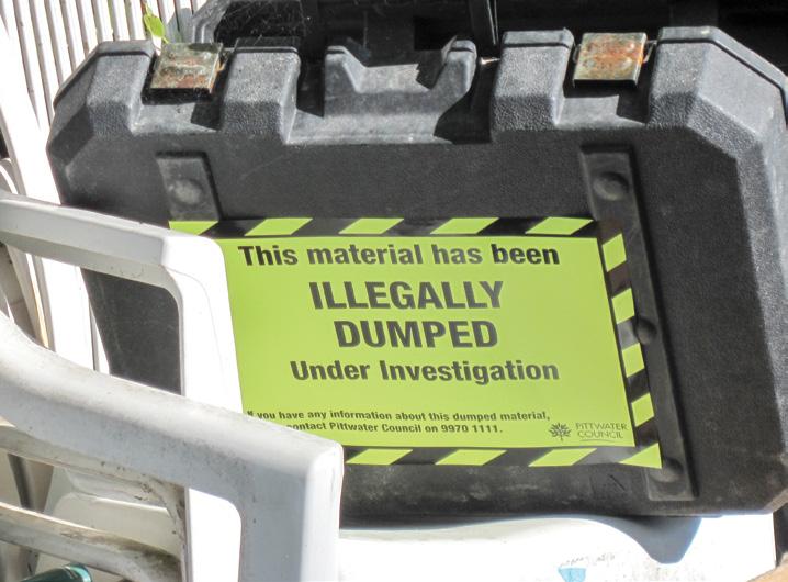 If you see someone dumping material in our reserves, wharves or bushland areas, please take note of any registration details, description of the vehicle/vessel, person, date and time, then report it