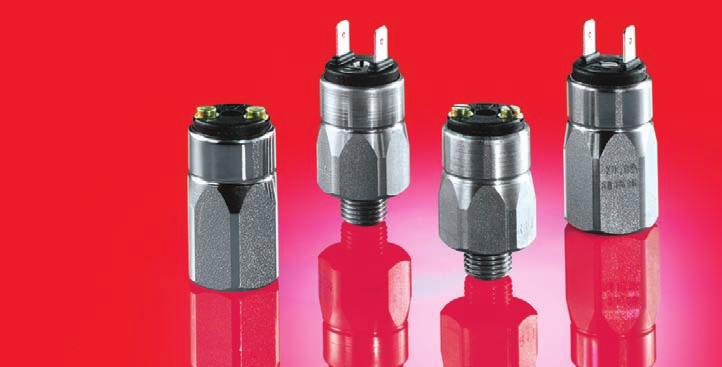 Pressure Switches hex 24 Normally open or normally closed Maximum voltage 42 V Technical Data Degree of protection: IP65 (IP67/IP6K9K for 0120 /012 Current rating (resistive): Switching frequency: