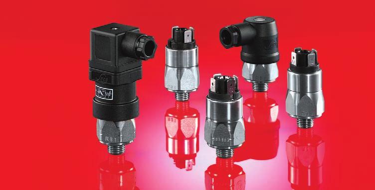 Pressure Switches hex 27 Changeover contacts With silver or gold contacts High-quality micro-switch for reliable switching Switching point easy to adjust Hysteresis can be set in our works 2)
