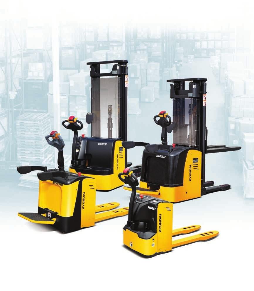 Hyundai Warehouse Equipment Electric Pallet truck, Electric Stacker and Manual Hand Pallet Truck
