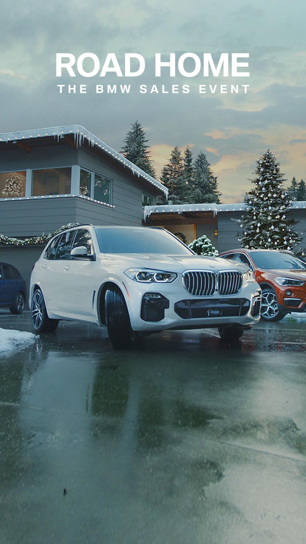 COMMAND THE ROAD HOME. THE BMW HOLIDAY SALES EVENT.