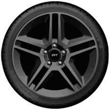 5" Bright Machined Aluminum Wheels Standard on GT500 Convertible