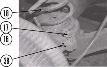 Position kit spring lift spacer (45) on coil spring (18). b.