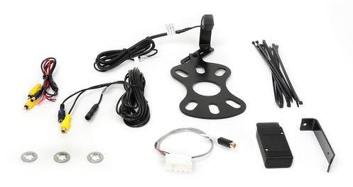 Jeep Wrangler Adjustable Rear Vision System for Factory Display Radios, 2007 Current (Kit # 9002-8847) Items Included in the Kit Camera Chassis Harness Power Harness 22--pin white connector w/ video