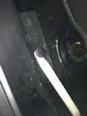 plastic push pins and remove passenger sill