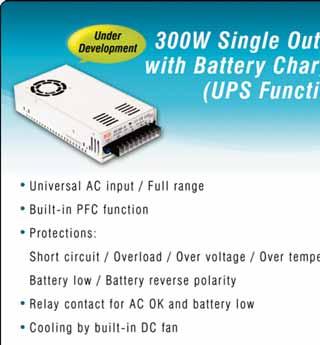 Charger 108~1000W Power Supply or Battery Charger 1000W Single Output Battery Charger CASE: 804B 300x 184x 70 mm 2/8 stage smart charger for lead-acid batteries Microprocessor controlled power