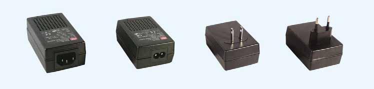 Adaptor 18~25W Single Output 93x 54x 36 mm 79x 54x 33 mm 79x 54x 33 mm 79x 54x 33 mm Universal AC input / Full range No load power consumption < 0.