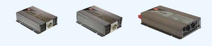 DC/AC Inverter 200~700W True Sine Wave 205x 158x 59 mm 205x 158x 67 mm 295x 184x 70 mm True sine wave output (THD<3%) 2 times high surge power for motor related application Advanced digital control