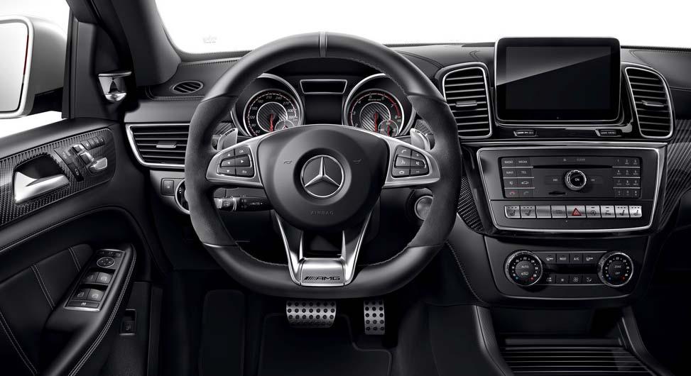 AMG Exclusive Nappa Leather Upholstery AMG crest embossed on the head restraints of the front seats