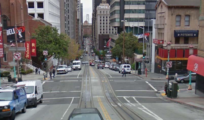 PAGE 3. The intersection of California Street and Grant Avenue has the highest concentration of collisions and near-collisions in the cable car system.