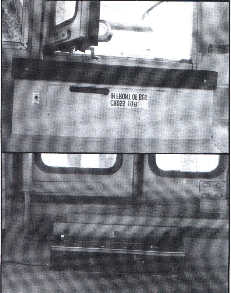 Figure 8 Showing the Excell mechanism set to operate bi-fold doors on a Ward Patriot Bus.