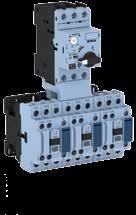 relays and motor protective circuit breakers allows fast and easy assembly of compact starters