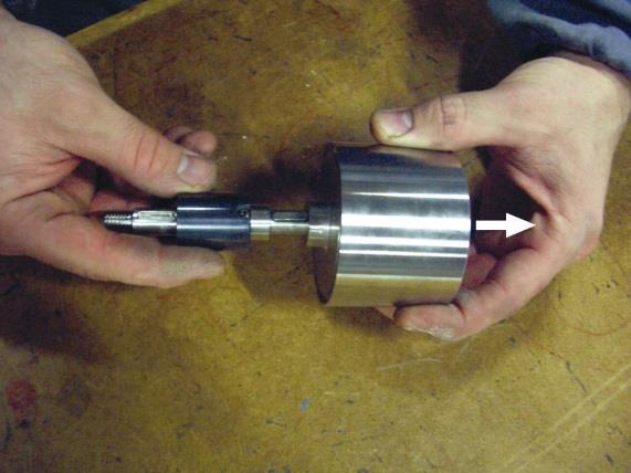 10) Pull out the internal magnet from the shaft.