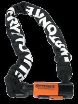 KRYPTONITE EVOLUTION SERIES 4 INTEGRATED CHAIN Hardened 3T manganese steel chain with 10mm six-sided links Integrated chains secure with
