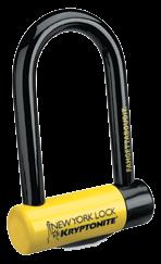 95 KRYPTONITE NEW YORK FAHGETTABOUDIT MINI 18mm hardened MAX-Performance steel shackle resists bolt cutters and leverage attacks Oversized, patented