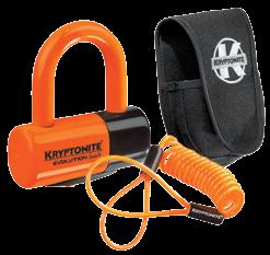 95 & FINAL 132111 132116 132117 KRYPTONITE EVOLUTION SERIES 4 DISC LOCK Double dead bolt design gives additional protection against twist attacks 14mm
