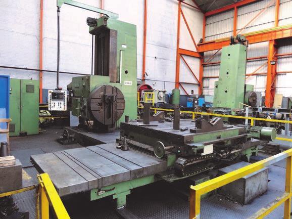 Powered Rotary Table: 1,830 x 1,830mm, Long Traverse: 1,800mm, Cross Traverse: 2,500mm, Vertical Traverse: 1,800mm, Spindle