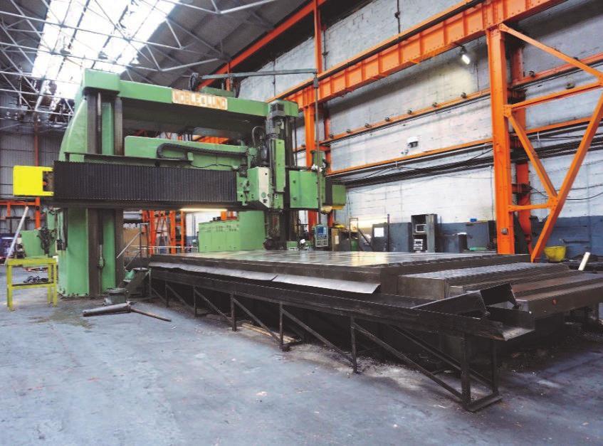 Noble & Lund HMA 3-Axis Ram Type CNC Elevating Rail Planomill